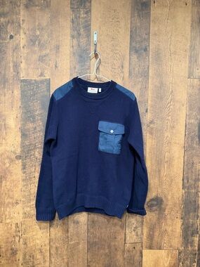 Fjallraven Wool Torp Sweater blue small EUC